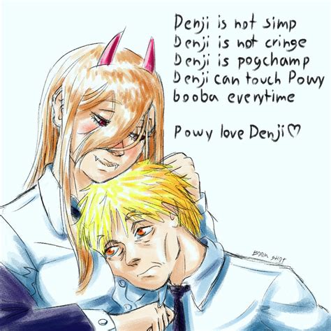 does denji love power|power kisses denji a lot.